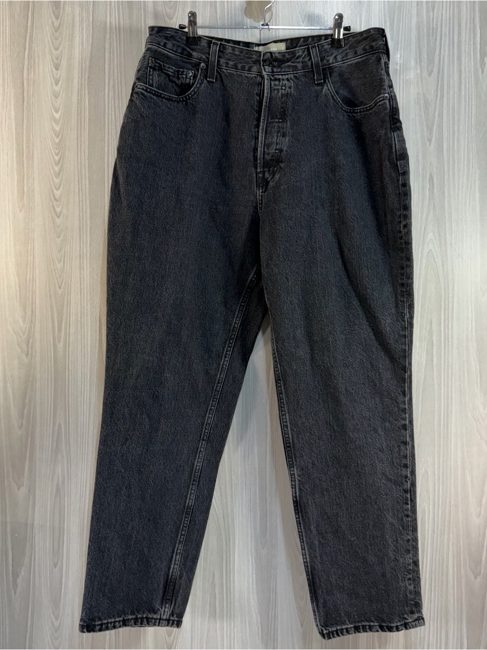 Everlane The Curvy 90s Black Cheeky Straight Jeans Organic‎ Cotton Women’s Sz 33